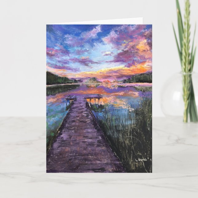 Tomt notera kort 5 x 7" på avsluta av skeppsdockan (Framsida)