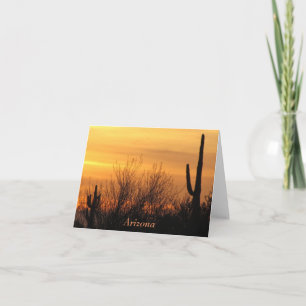 Tomt notera kortet--Arizona Sunset-3 Kort