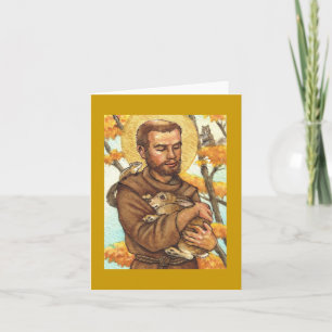 tomt notera kortet St Francis & oavbrutet tjata Kort