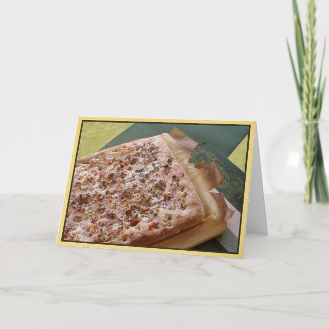 Tomt notera kortparmesan, bacon & valnöten kort (Framsida)