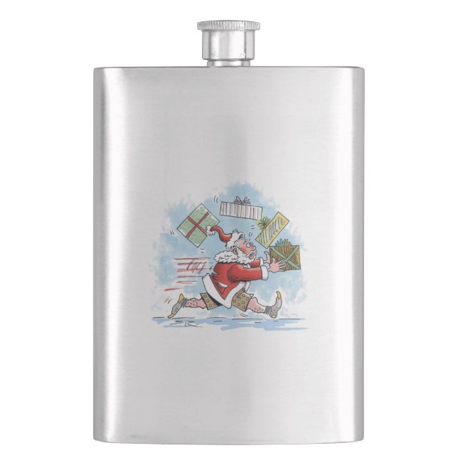 Tomt Oberedd kolv av rostfritt stål Fickplunta (Framsidan)
