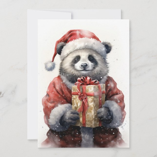 Tomt Panda Flat Helgdag Card Julkort (Framsida)