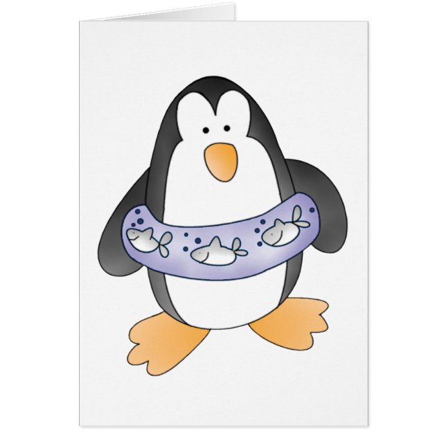 Tomt Penguin-kort för Simma OBS Kort (Framsidan)