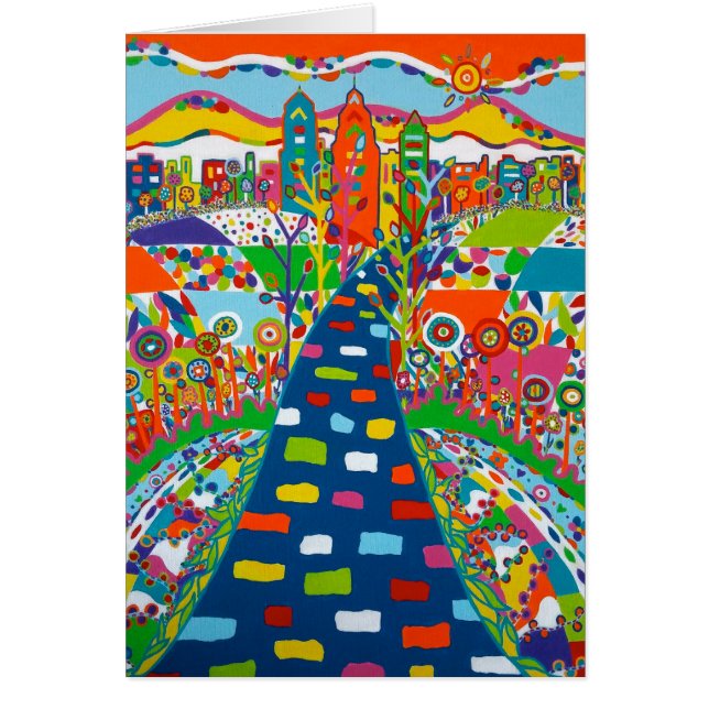 Tomt Philadelphia Skyline-kort Hälsningskort (Framsidan)