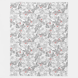 Tomt plockning av enkel linjedesign fleecefilt