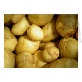 Tomt potatiskort hälsningskort