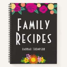 Tomt recept för personlig-familjens CookBook-Blomm
