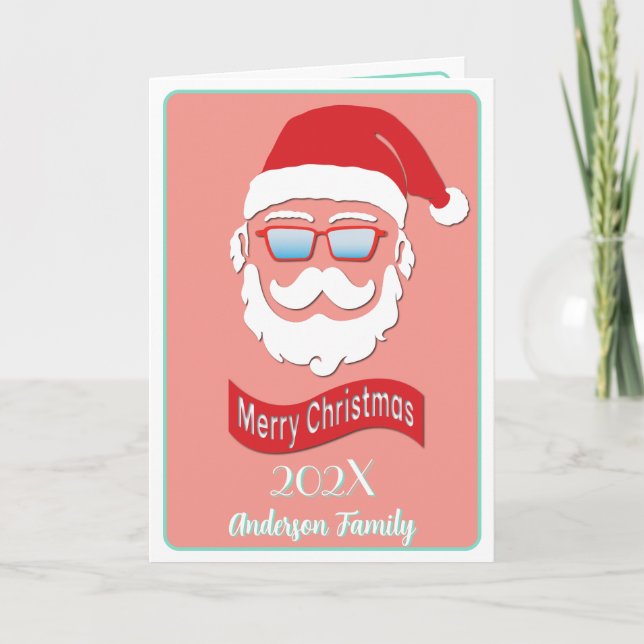 Tomt roligt Hipster stil julkort Tack Kort (Framsida)