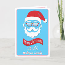 Tomt roligt Hipster stil julkort