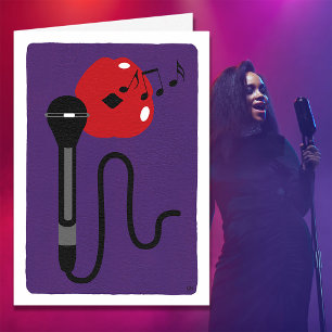 Tomt röstkort för Musik noter Kort