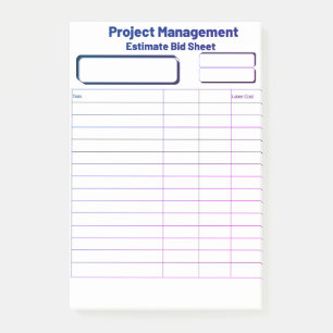 Tomt skattat Bid Lakan Post it Notes Post-it Block