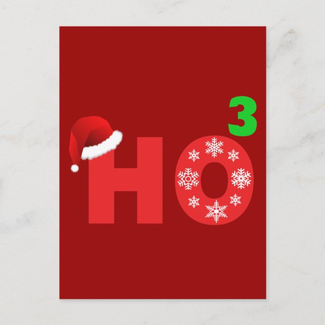 Tomt skrattar vid jul helg vykort (Framsida)