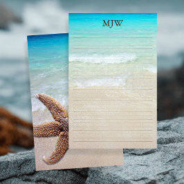 Tomt skrivpapper i oceanens bakgrund brevpapper