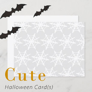 Tomt Spindelnät Skriv ut Halloween-kort Kort