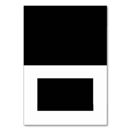 Tomt, svart och vitt, tonat Namn-monteringskort Bordsnummer