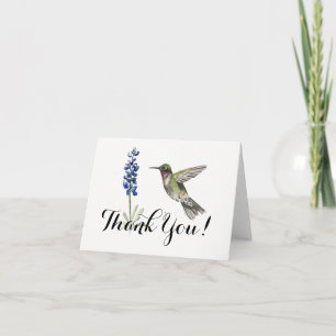 Tomt tack för Hummingbird och för Bluebonnet Kort