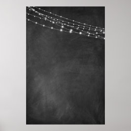 Tomt tecken med kontrollpanel och ljussträngar: DI Poster