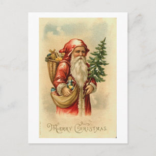 Tomt, Träd och Leksaker God jul-kort Helg Vykort