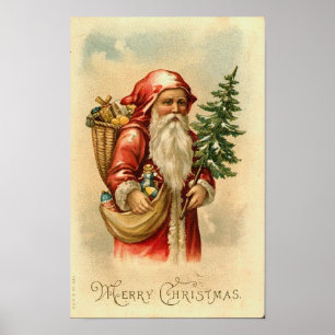 Tomt, Träd och Leksaker God jul-kort Poster