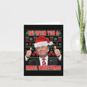 Tomt Trump Jul Humor Funny Trump Julafton 2 Kort