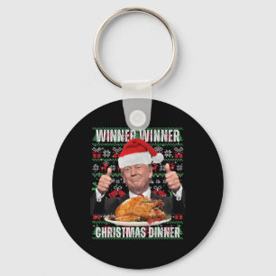 Tomt Trump Jul Humor Funny Trump Julafton 3 Nyckelring