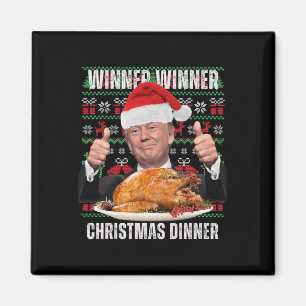 Tomt Trump Jul Humor Funny Trump Julafton 4 Magnet