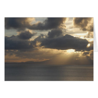 Tomt - Vibrant solnedgång Hälsningskort