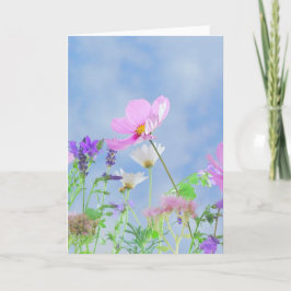 Tomt Vild Blommor - hälsningskort Kort