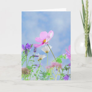 Tomt Vild Blommor - hälsningskort Kort