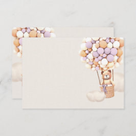 Tomt visitkort för laveringskorg med blanka bubblo tilläggskort