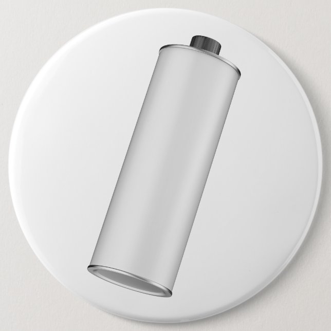 Tomt, vitt, runt flaska för olivolja, motorolja knapp (Framsida)