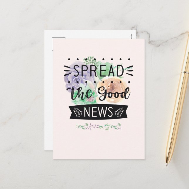 Tomt vykort för Blommigt (Fram/Back In Situ)