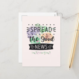 Tomt vykort för Blommigt