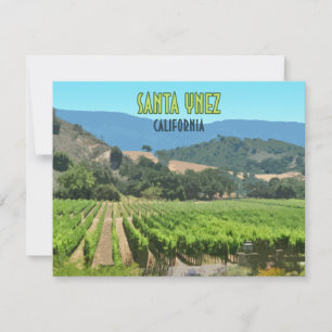 Tomt Ynez California Vineyard-Vintage - platta kor