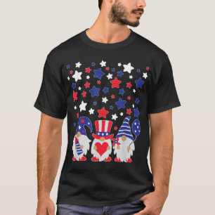 Tomtar 4 Juli Röd Vit Och Blå T Shirt