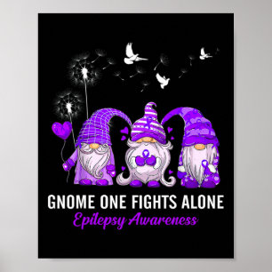 Tomtar En Kämpar Epilepsimedvetande Ensam Poster