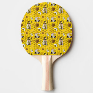 Tomtar gör honung Gul blomhonung Bin Pingisracket