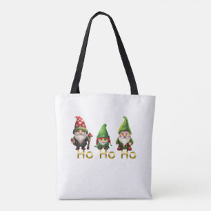 Tomtar Ho Ho Ho jul Tygkasse