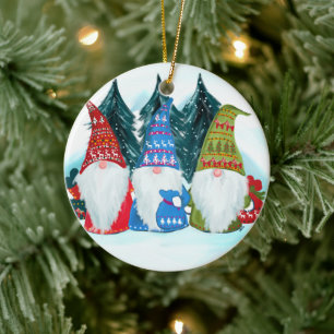 Tomtar Julgransprydnad Keramik