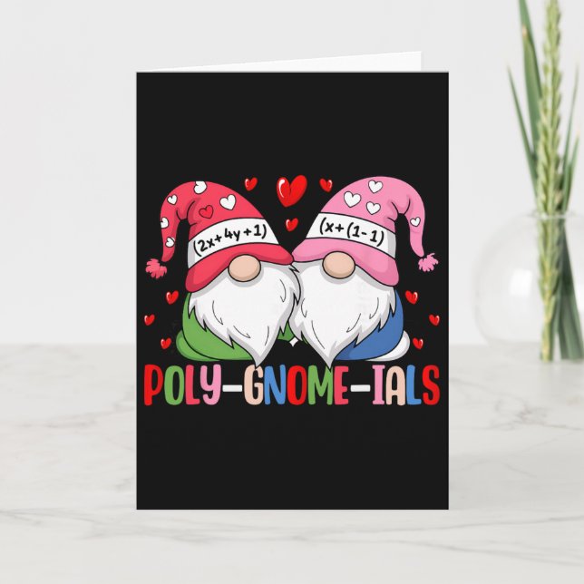 Tomtar Math Puns Lärare Algebra Kalkyl Valentine Kort (Framsida)