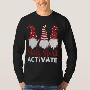 Tomtar XMAS Helig Ande Aktivera - Roligt Kristet T Shirt