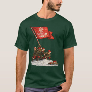Tomtarnas flaggplantning på Nordpolen - Iwo Jima T Shirt