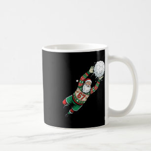 Tomte 67 Fotbollsmålvakt ful jultröja rolig jul Kaffemugg
