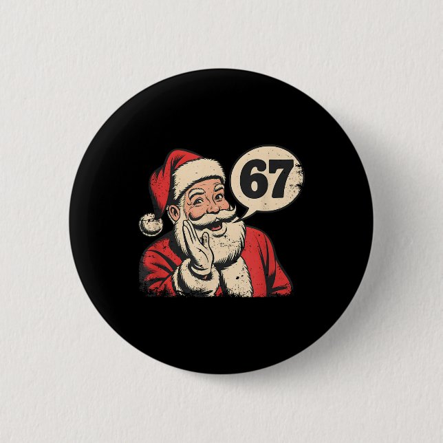 Tomte 67 jul sex sju meme knapp (Framsida)