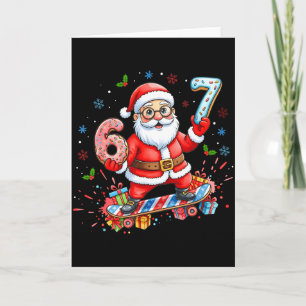 Tomte 67 Meme Munk Skateboard God Jul Pojke Kort