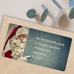 Tomte adressetikett   Julgubbe Foto