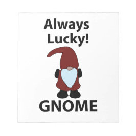 Tomte Alltid Lucky Gnome Anteckningsblock