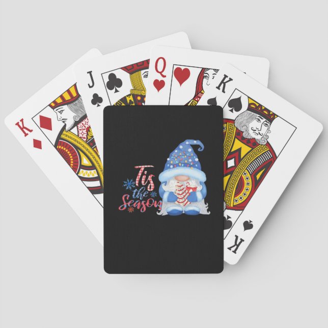 Tomte är årstiden  casinokort (Baksidan)