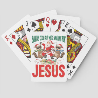 Tomte är cool men vi väntar på Jesus Xmas Casinokort