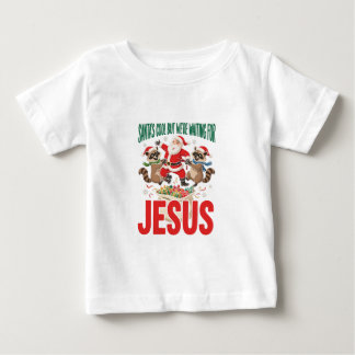 Tomte är cool men vi väntar på Jesus Xmas T Shirt